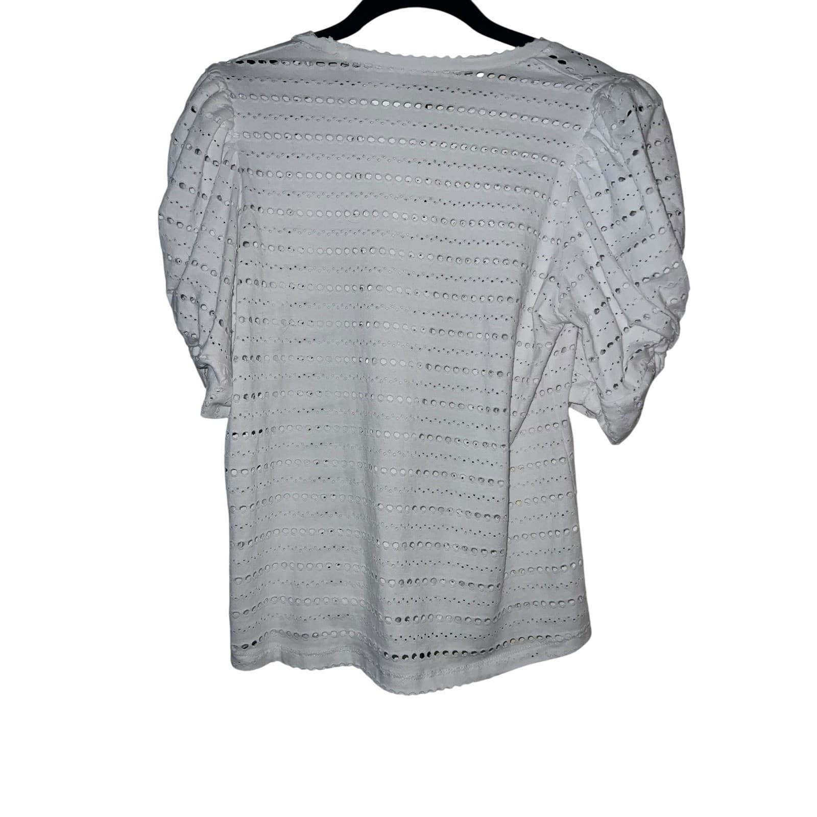Generation love white half sleeve sz s coastal round collar - Thumbnail 3
