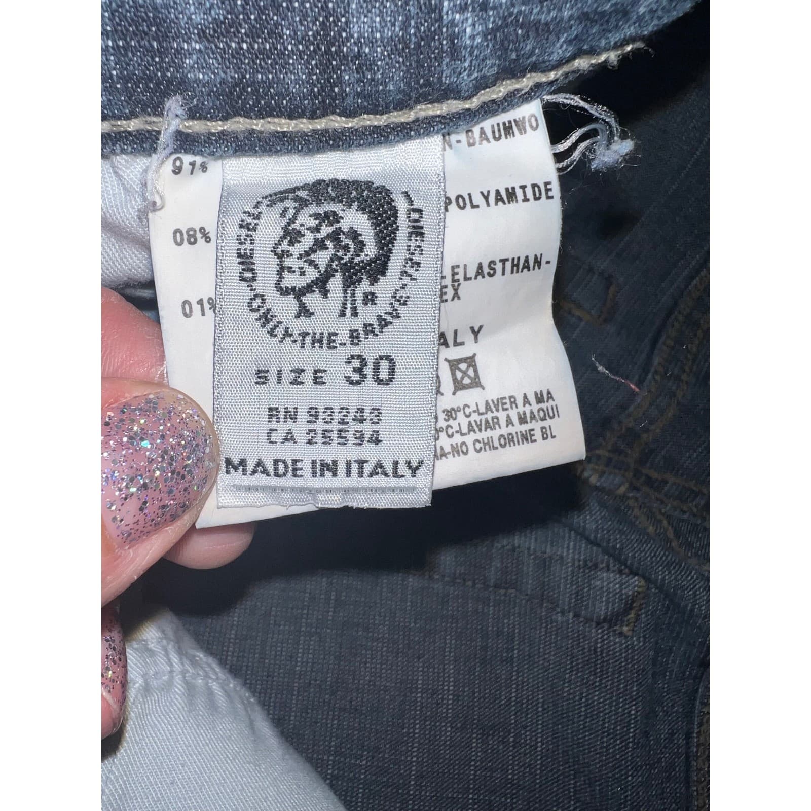 Vtg Diesel Jeans Mens Sz 30 | 100% Cotton Denim Classic Casual Y2K Streetwear - Thumbnail 10
