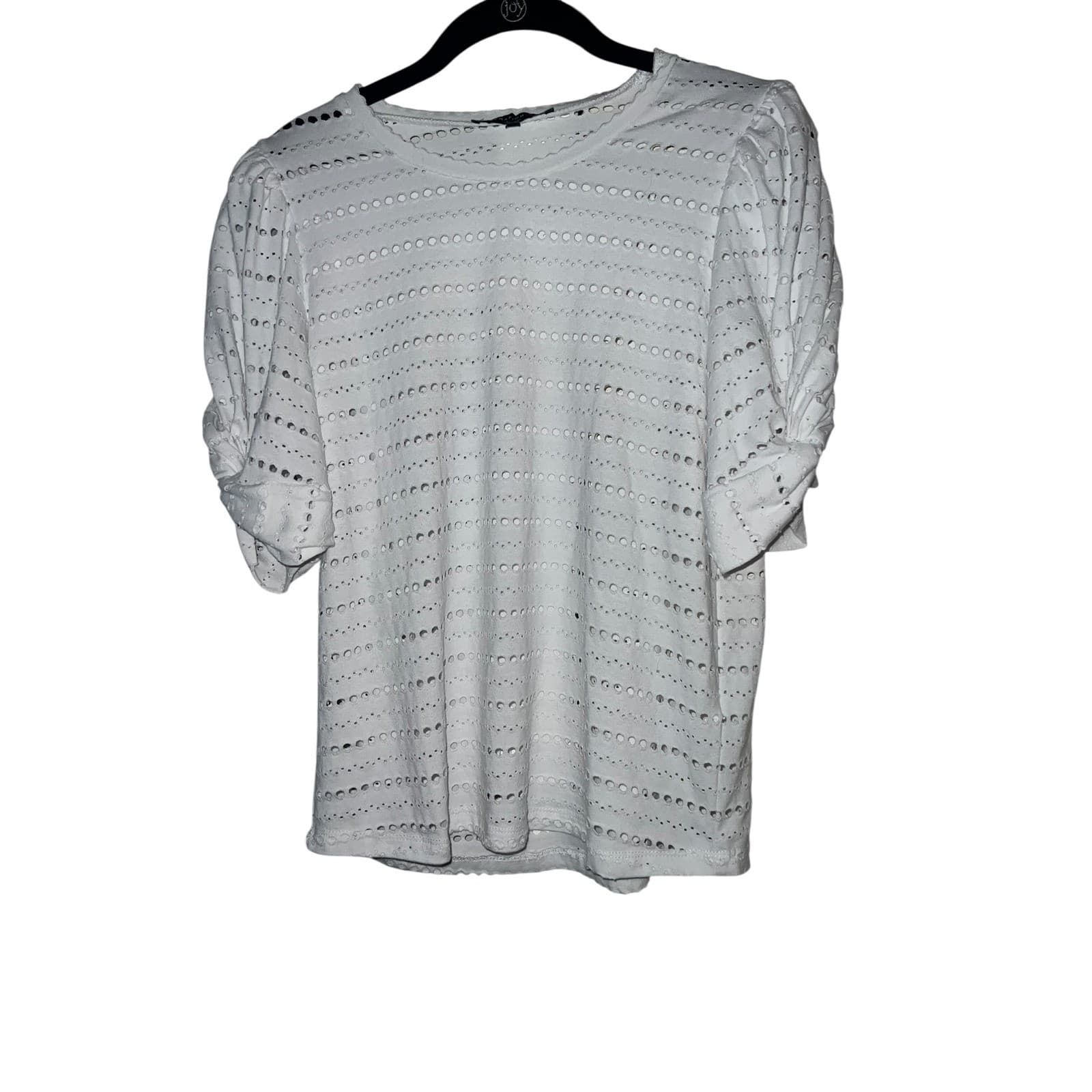 Generation love white half sleeve sz s coastal round collar - Thumbnail 2