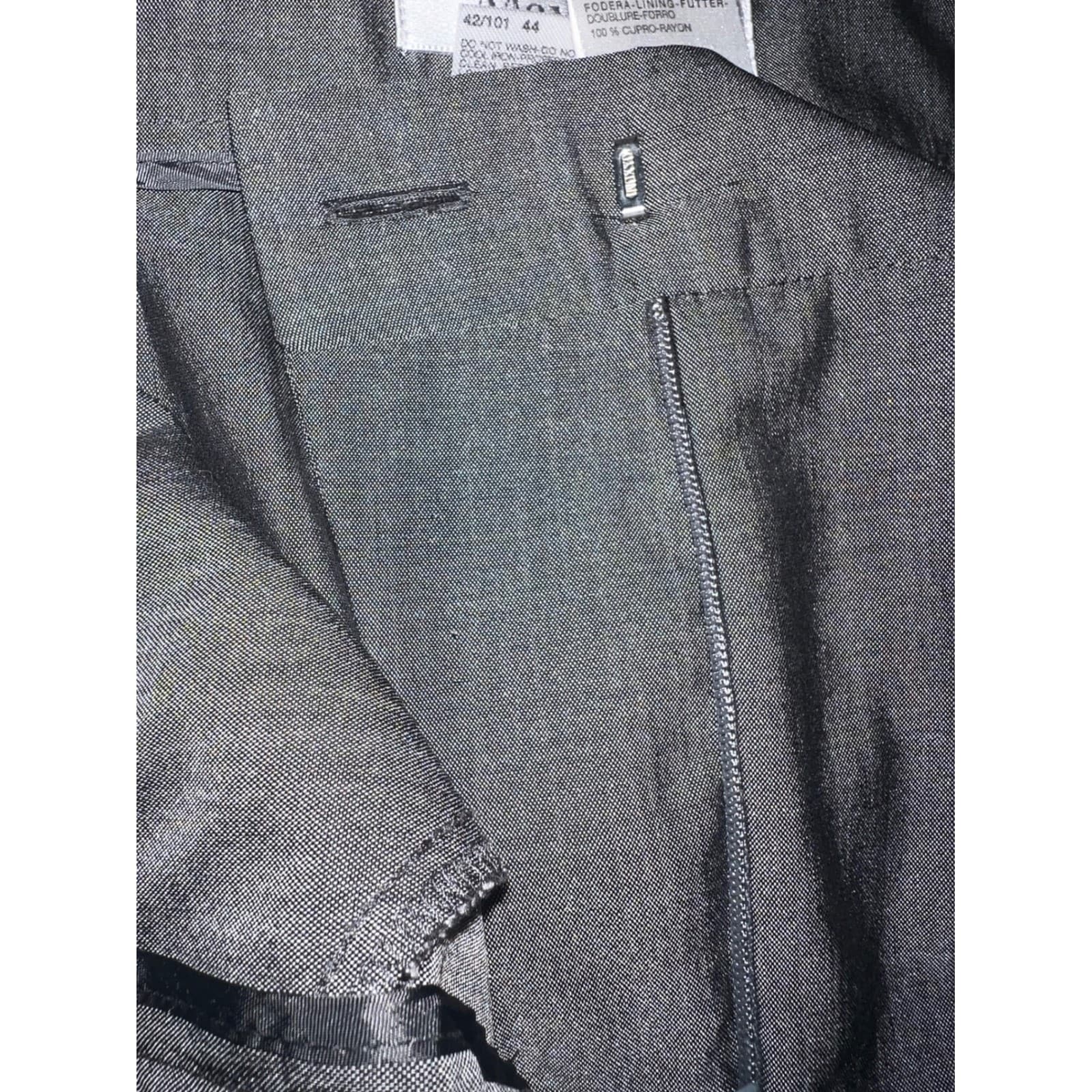 Max Mara Gray Dress Pants Sz 10 | Designer Office Siren Tailored Trousers Luxury - Thumbnail 5