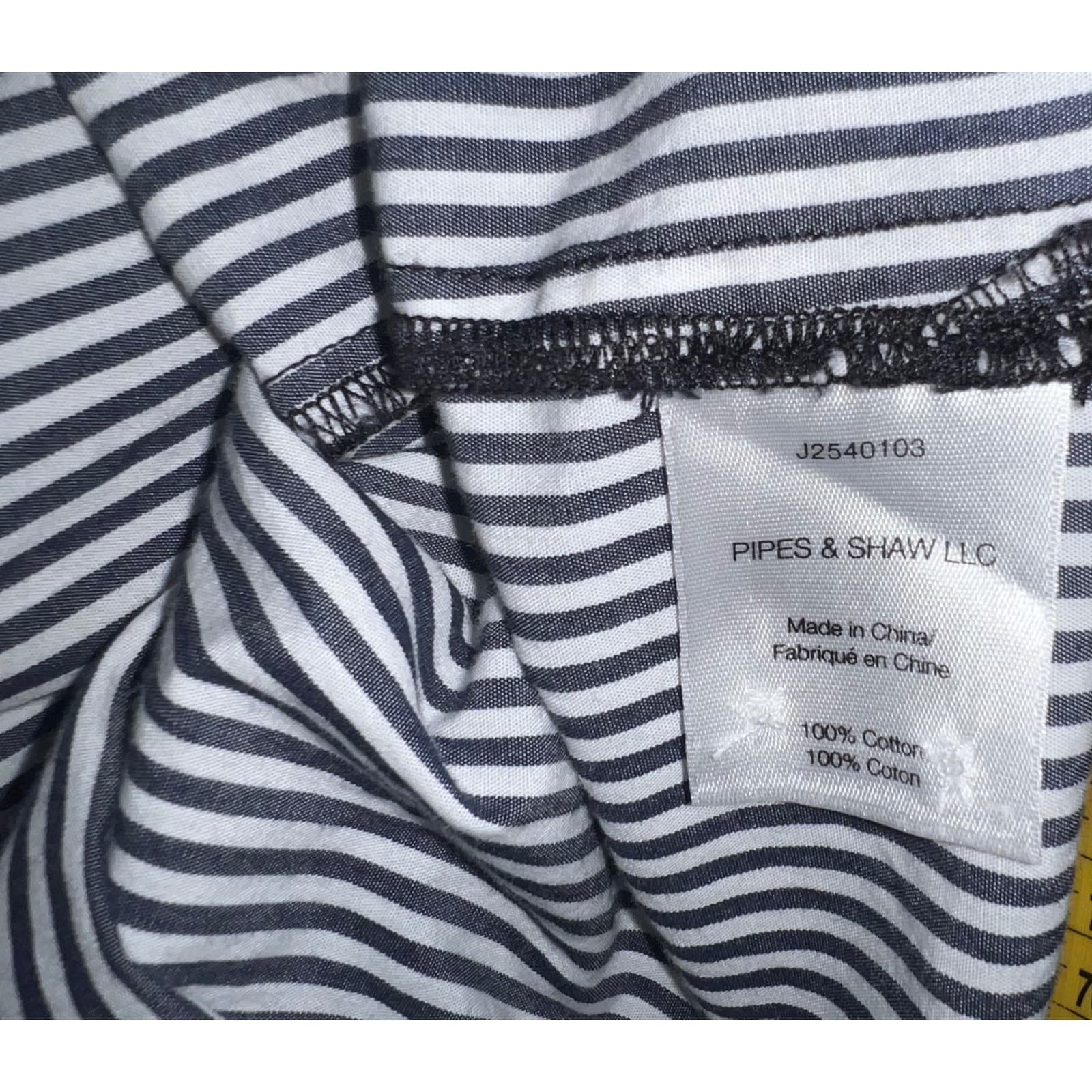 Chic Striped Midi Shirt Dress - VERONICA BEARD sz xs preppy collar - Thumbnail 7