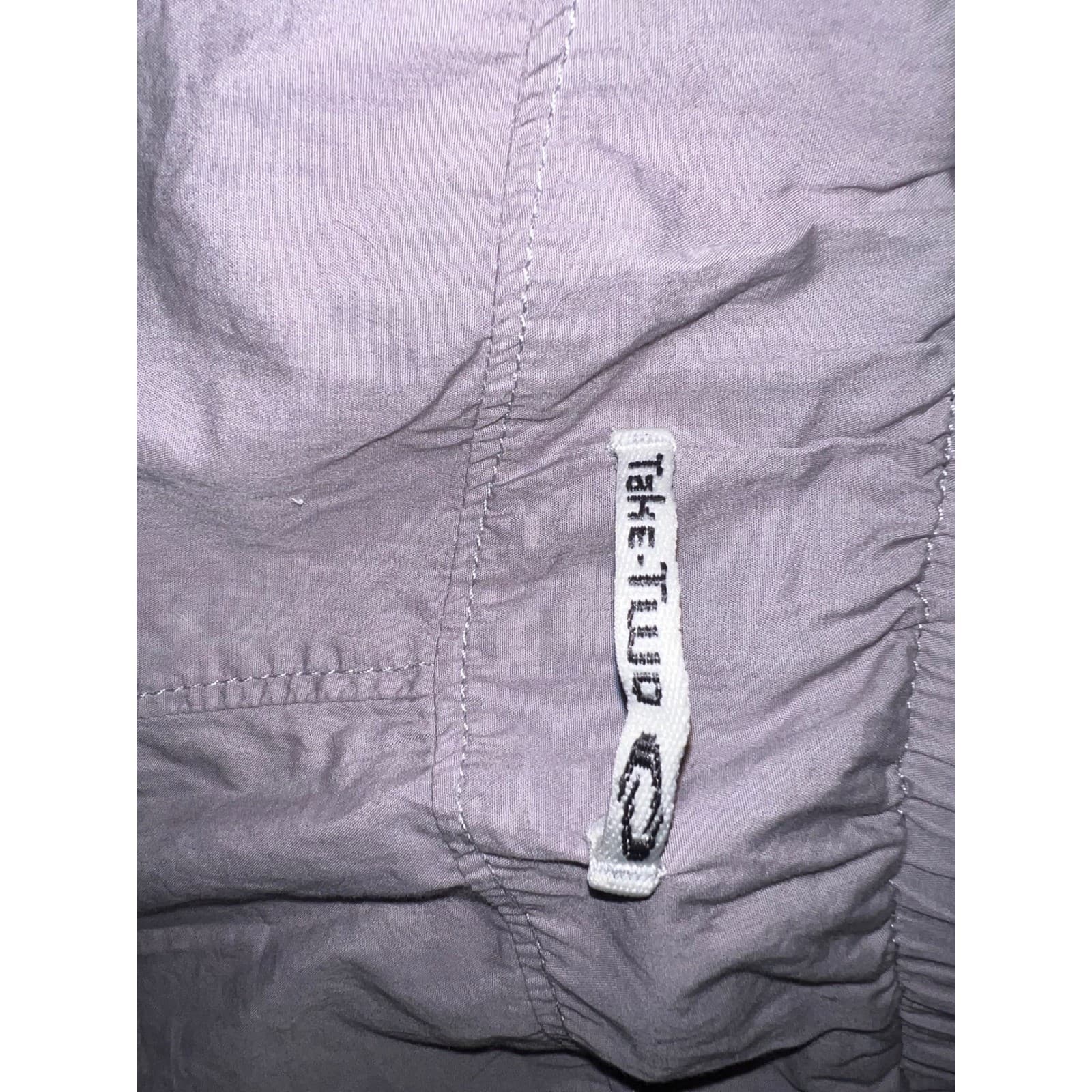 Take-Two 90s Y2K Vtg Sz 28 Parachute Pants Baggy lapered Leg maroon - Thumbnail 10