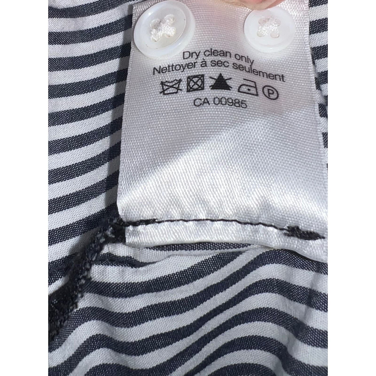 Chic Striped Midi Shirt Dress - VERONICA BEARD sz xs preppy collar - Thumbnail 8