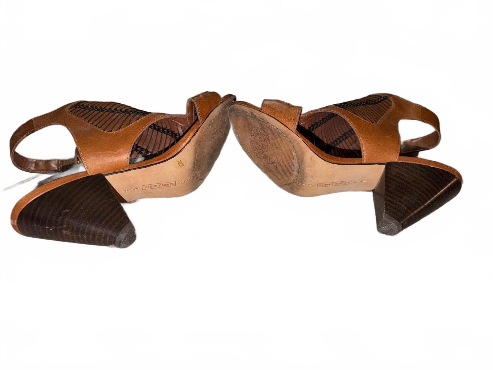Vince Camuto brown Gladiator Stiletto Heels S 7 Ankle Strap - Thumbnail 3