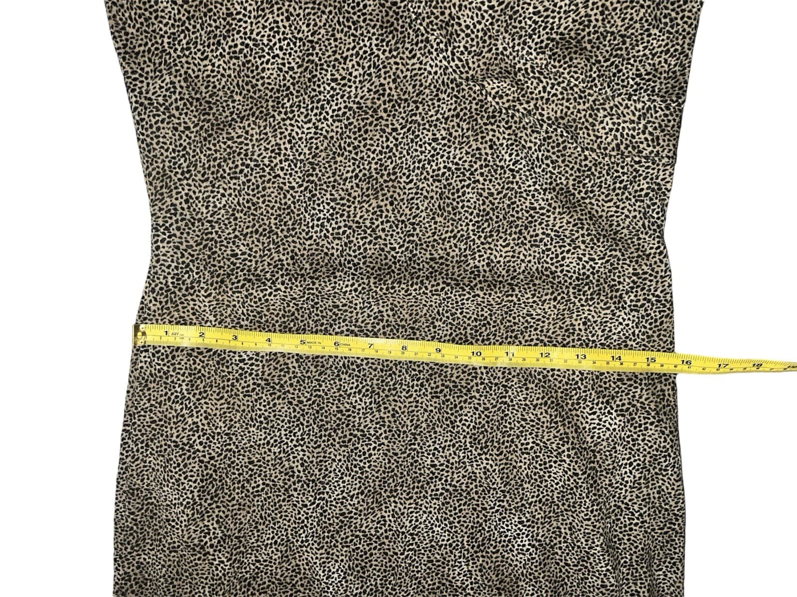 leopard tendencia animalprint V-neck dress Size 4 Sleeveless Mob Wife Boho - Thumbnail 4