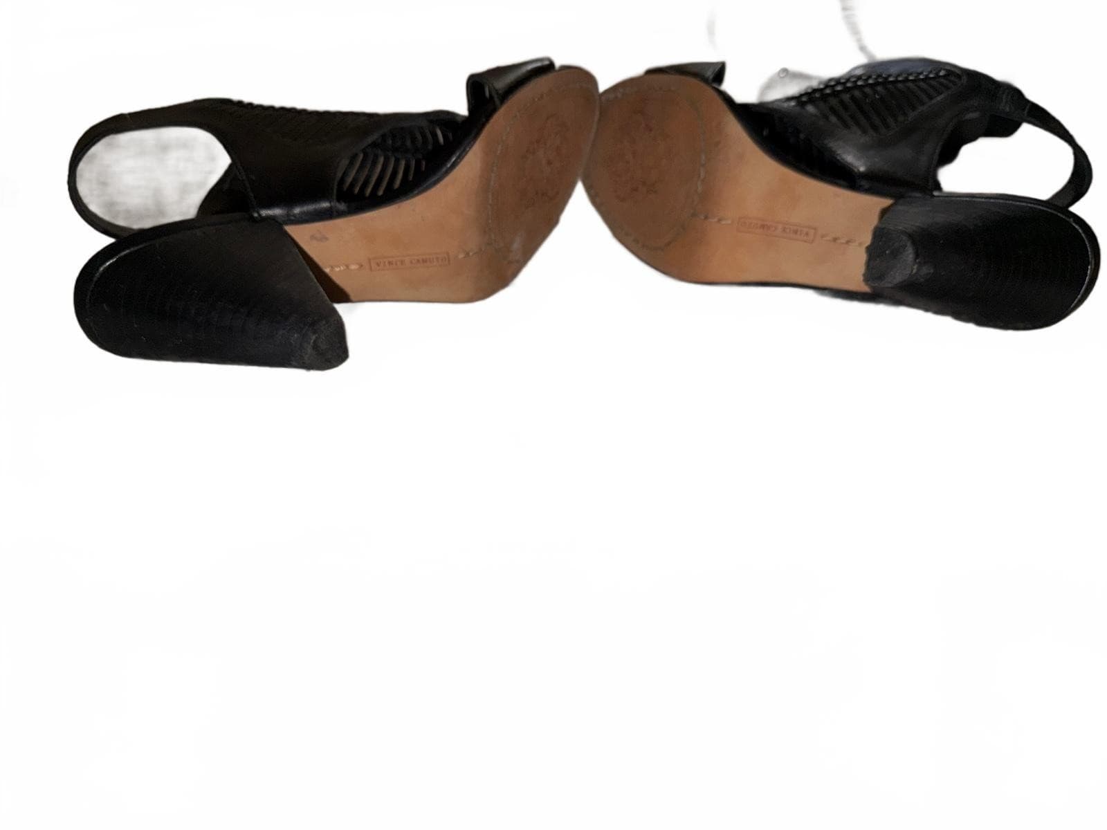 Vince Camuto Black Gladiator Stiletto Heels S 7 Ankle Strap - Thumbnail 3