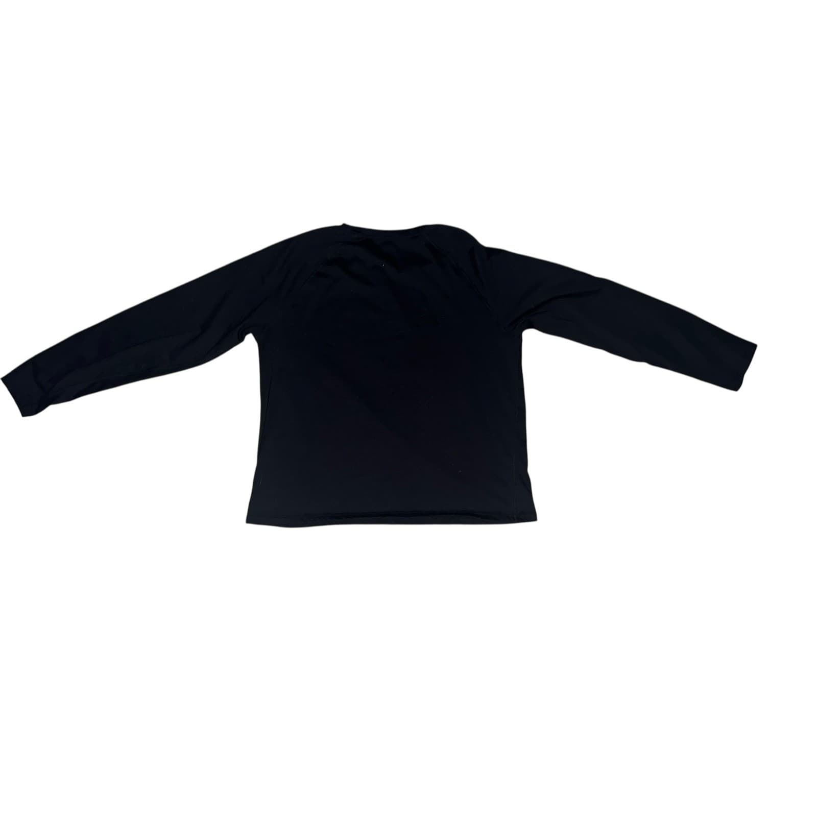 Frye Black Long Sleeve Crew Neck Shirt Size L | Minimalist Casual Essential - Thumbnail 2