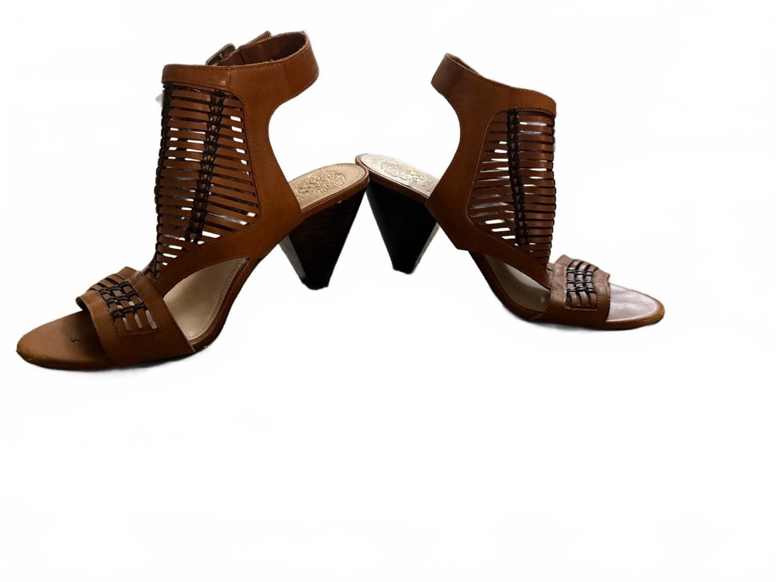Vince Camuto brown Gladiator Stiletto Heels S 7 Ankle Strap - Thumbnail 5