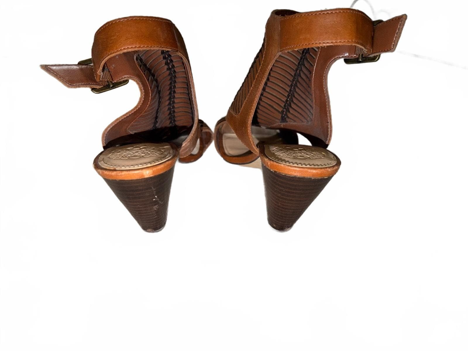 Vince Camuto brown Gladiator Stiletto Heels S 7 Ankle Strap - Thumbnail 2