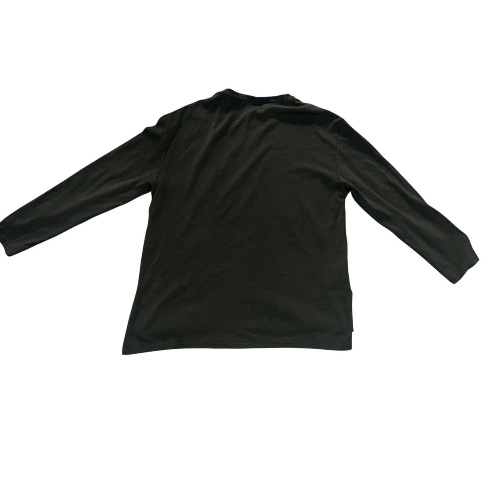 Barena Venezia Barbaro Locky Long Sleeve Sz L Green Cotton Luxury Designer nwt - Thumbnail 3