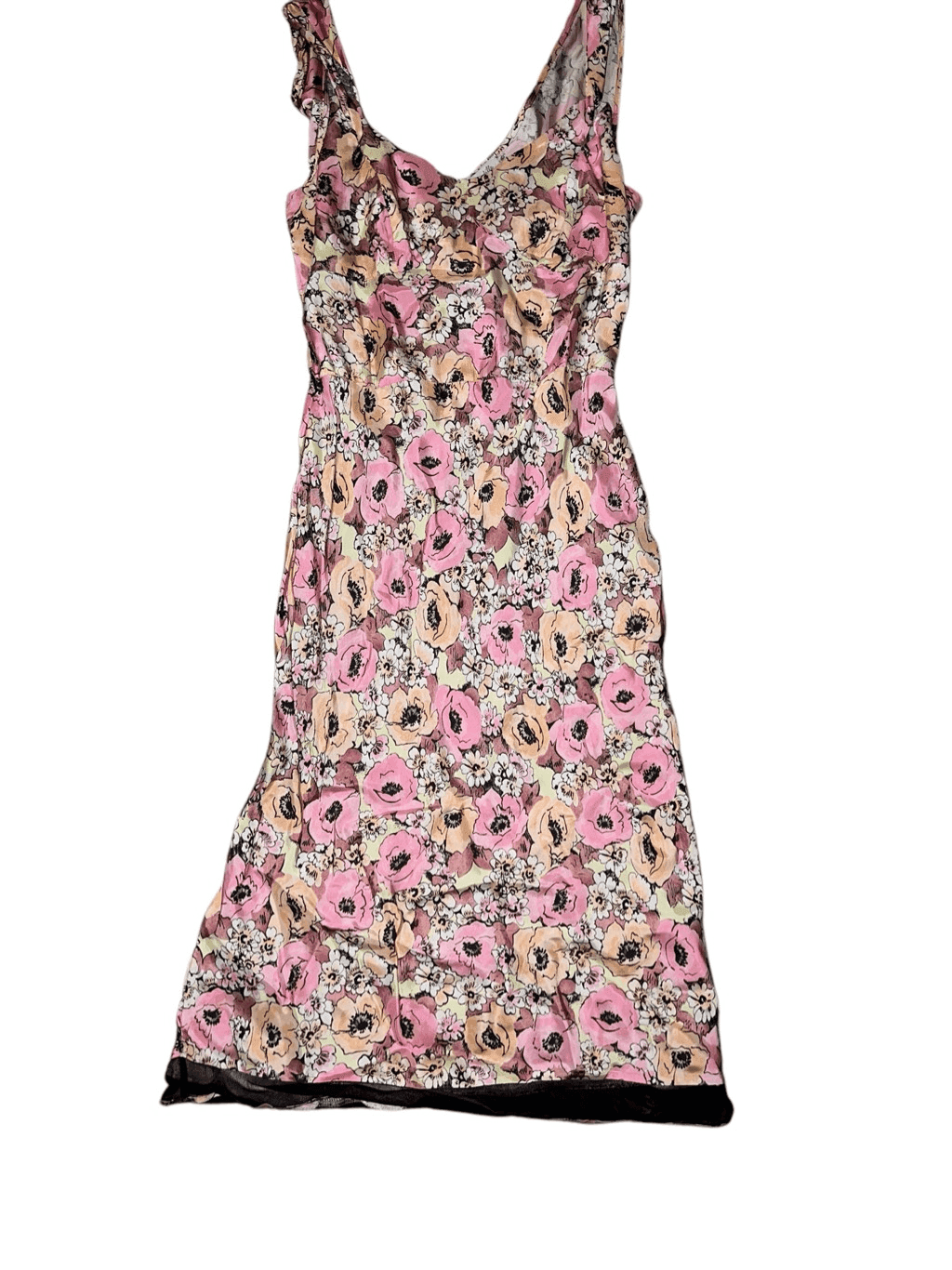 Odille flower Dress Sz 0 Sleeveless V-neck Cottage Core Coquette Coastal - Thumbnail 2