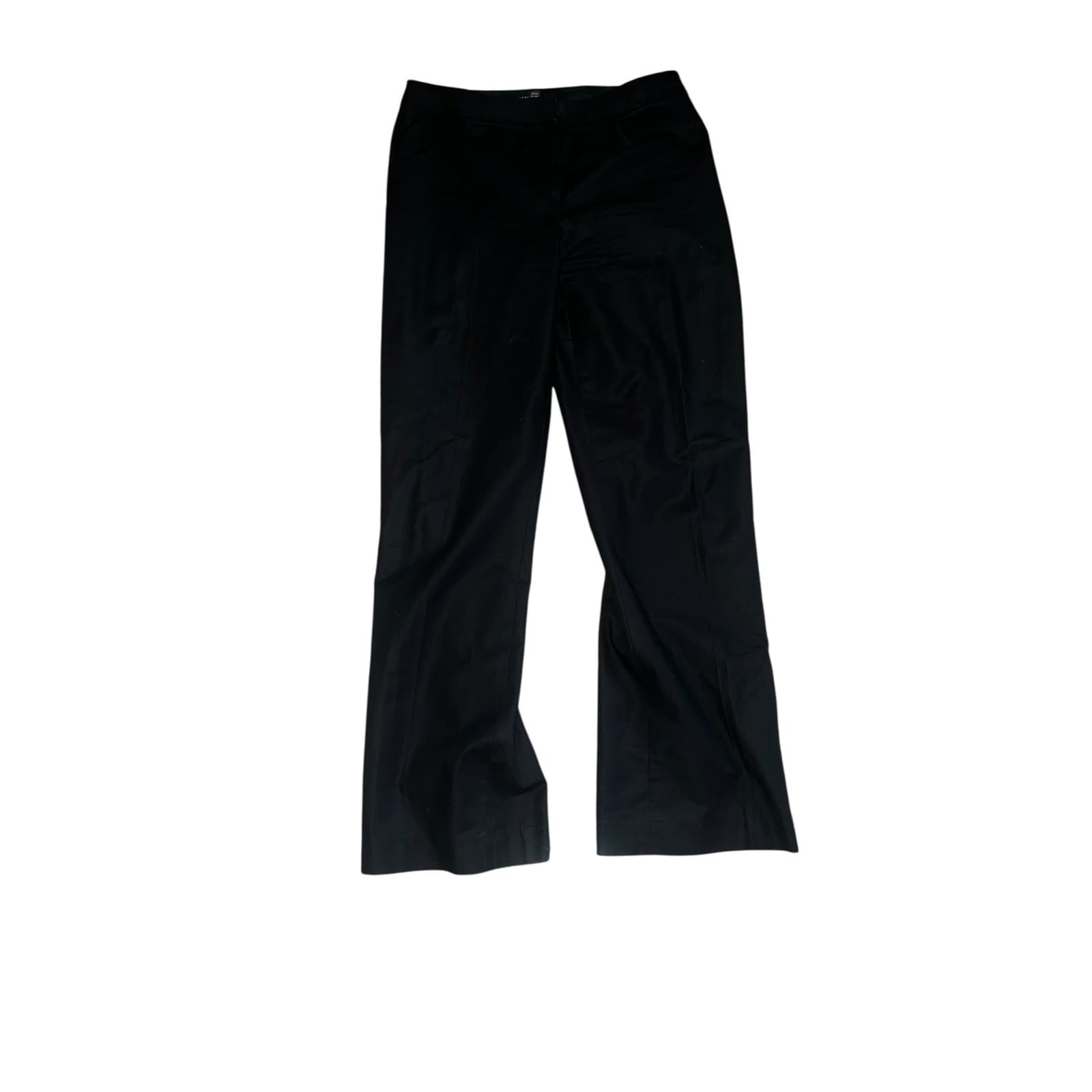Lafayette 148 sz 8 black wide leg minimalist office siren - Thumbnail 2