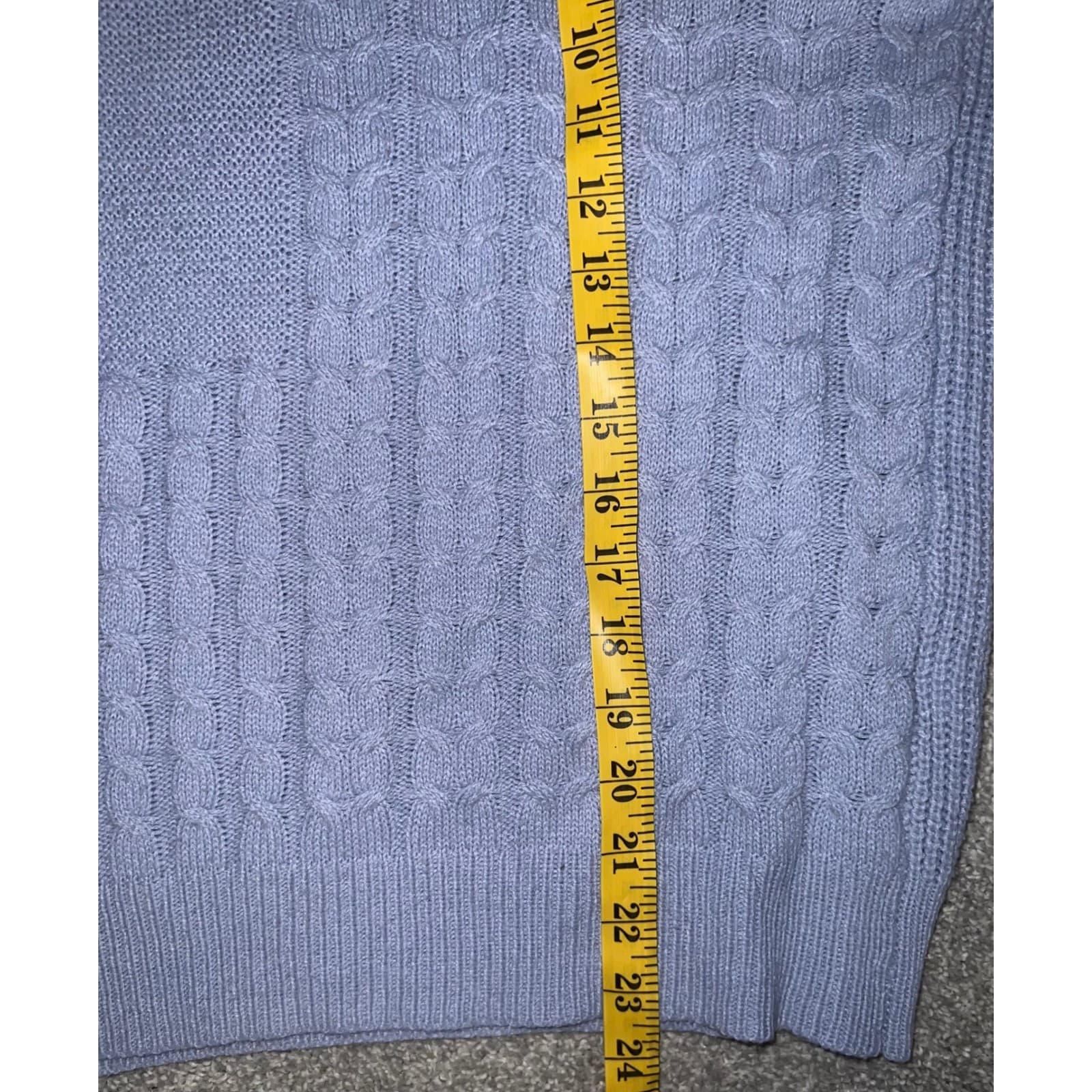 Browny Blue Sweater Size S | Comfy Preppy Knit Pullover | Cozy Casual Classic - Thumbnail 5