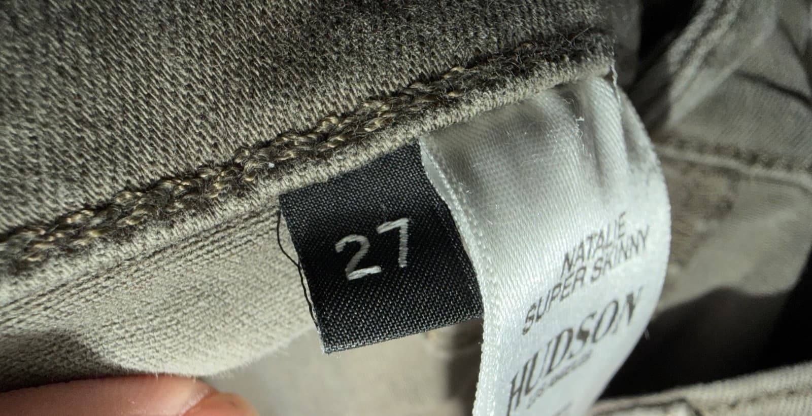 Hudson Natalie Skinny Designer sz 27 gray - Thumbnail 3
