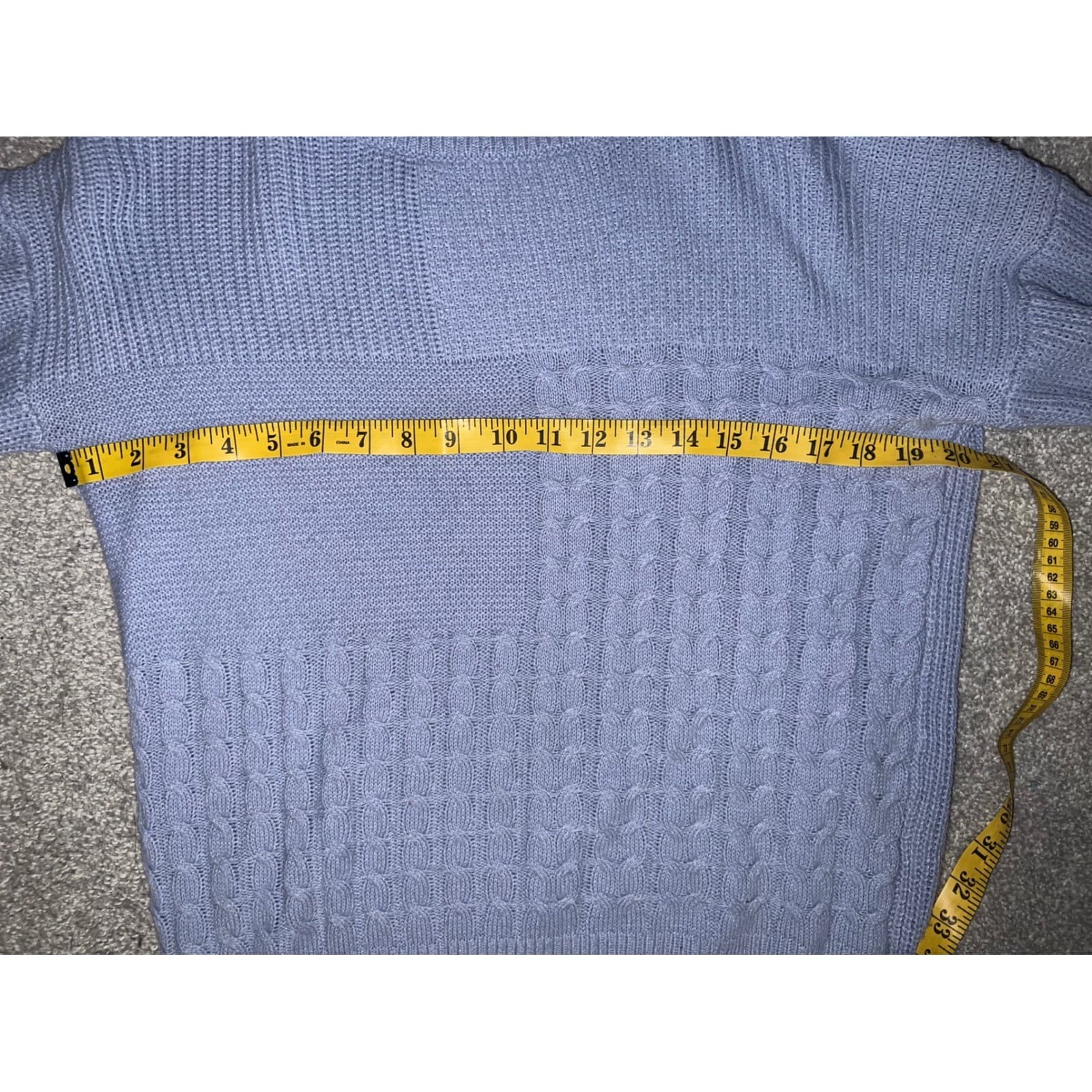 Browny Blue Sweater Size S | Comfy Preppy Knit Pullover | Cozy Casual Classic - Thumbnail 4