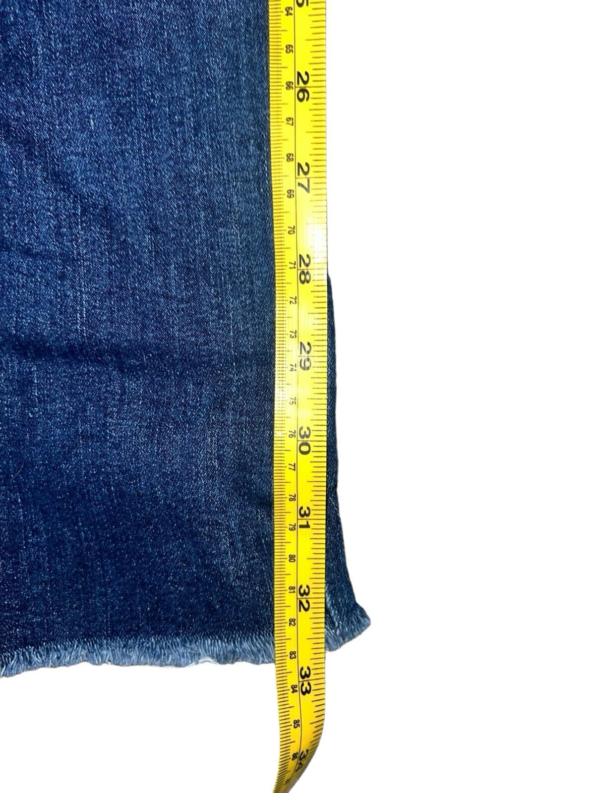 Paige Regular Off Ankle Cropped Denim Jeans Size 29 Normcore Button Medium - Thumbnail 3