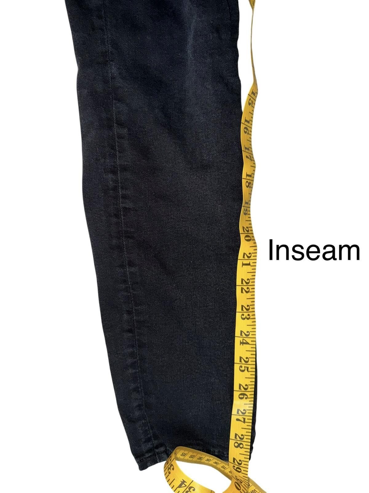 L’Agence Black Straight Leg Jeans Sz 28 Luxury Designer Denim Minimalist Chic - Thumbnail 3