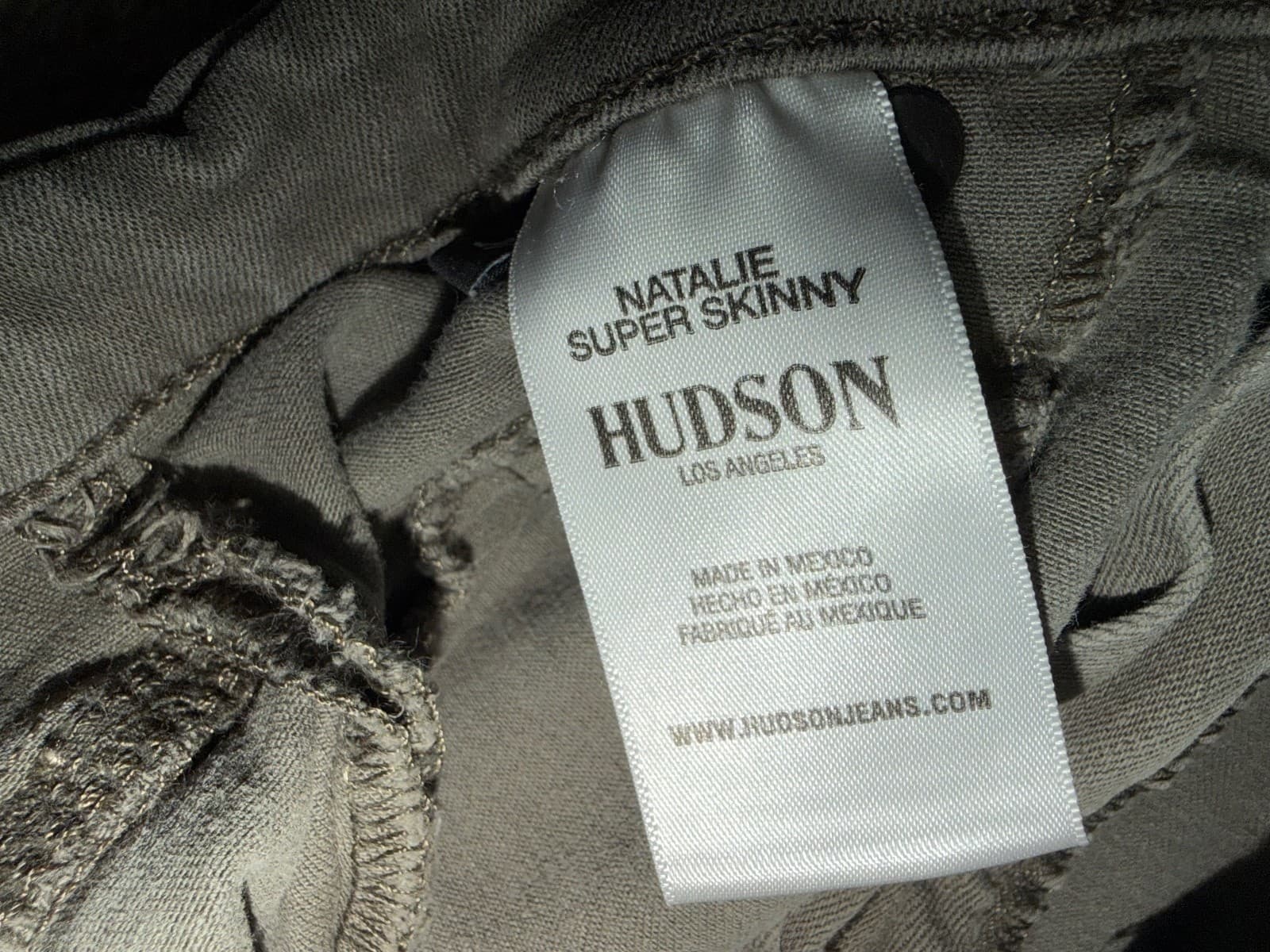 Hudson Natalie Skinny Designer sz 27 gray - Thumbnail 5