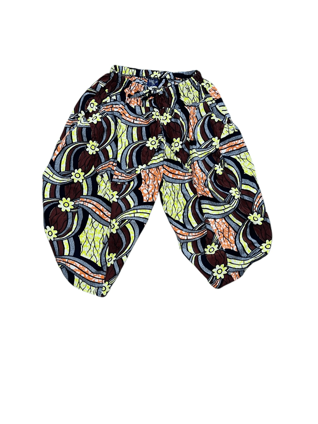 The Royal Native Harem Capri Pants yellow, rust Art Deco Dopamine sz xs - Thumbnail 2