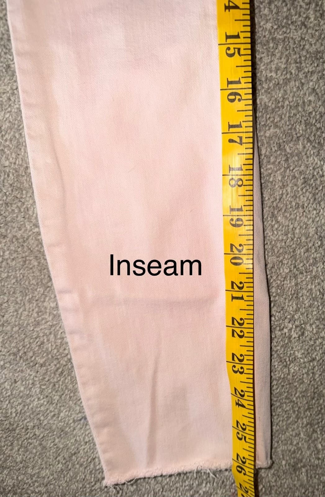 PAIGE Verdugo Crop Mid-Rise Skinny Pink Sz 27 Designer - Thumbnail 4