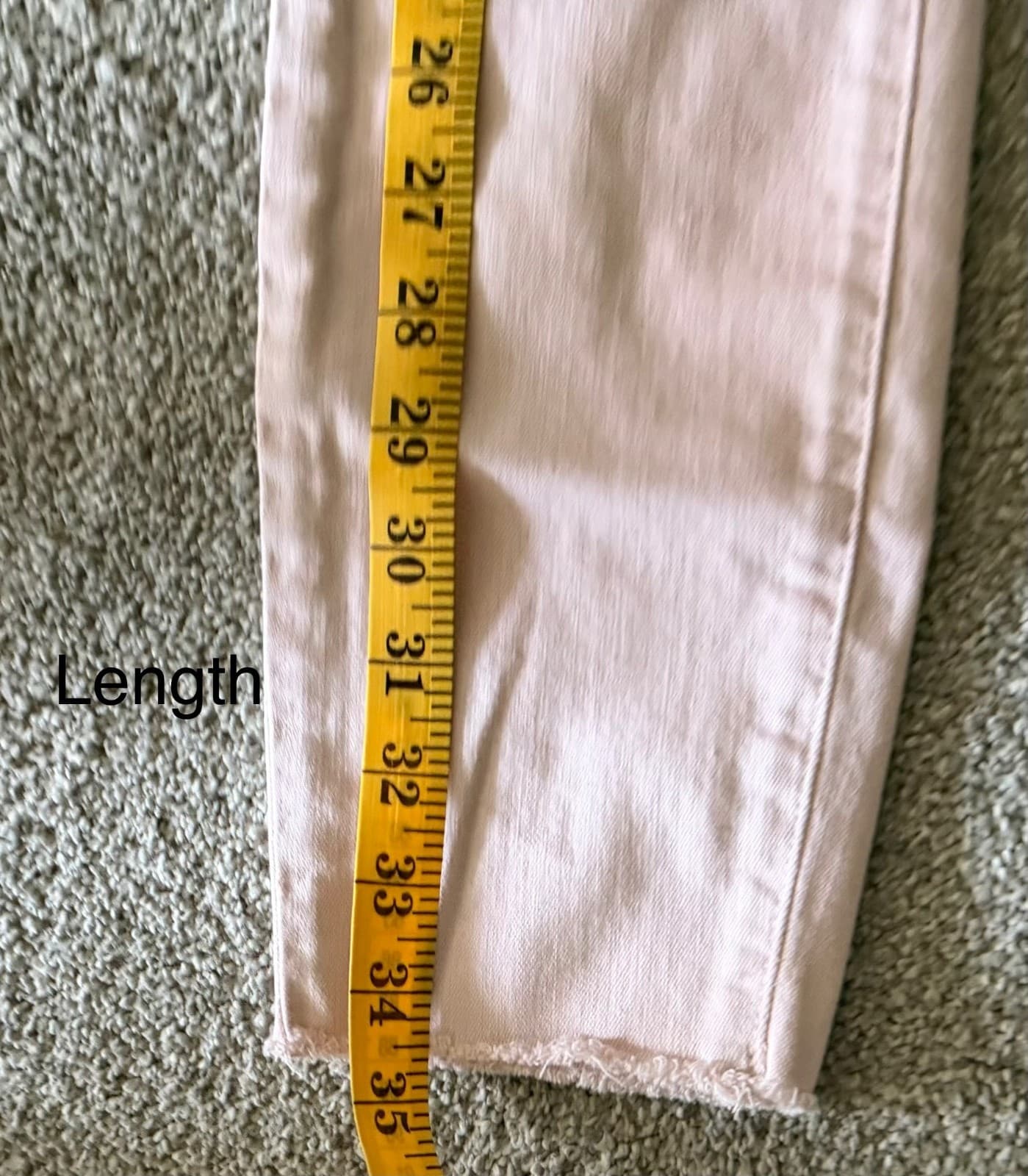 PAIGE Verdugo Crop Mid-Rise Skinny Pink Sz 27 Designer - Thumbnail 8