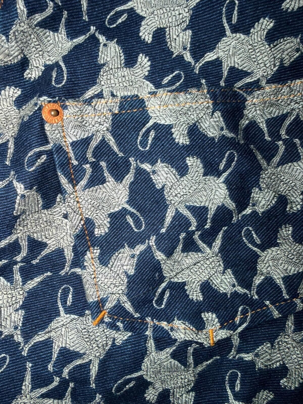 retro Vtg Jean Paul Gaultier 94 Unicorn Pattern skirt sz 38 Festival Boho - Thumbnail 4
