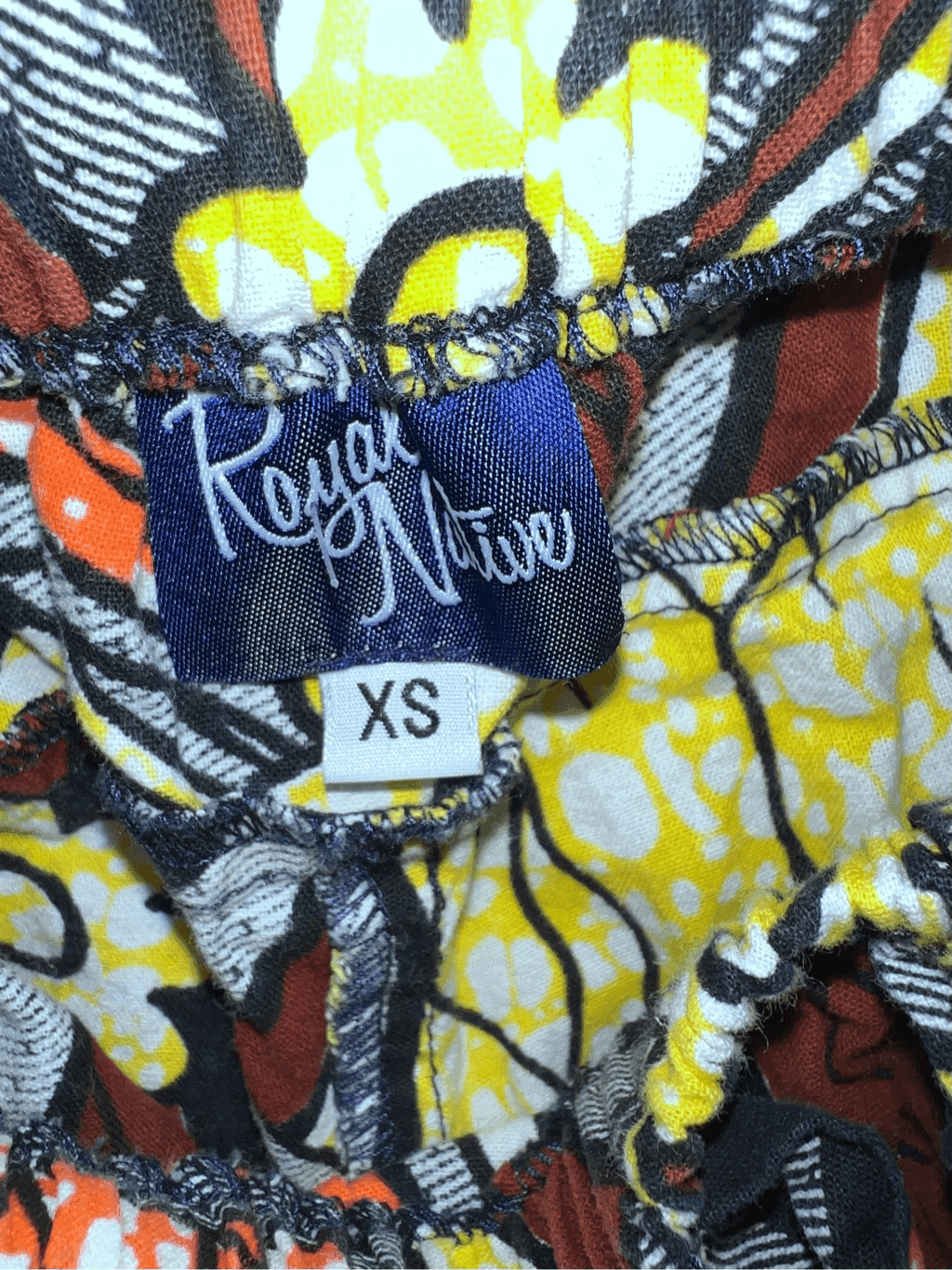 The Royal Native Harem Capri Pants yellow, rust Art Deco Dopamine sz xs - Thumbnail 4