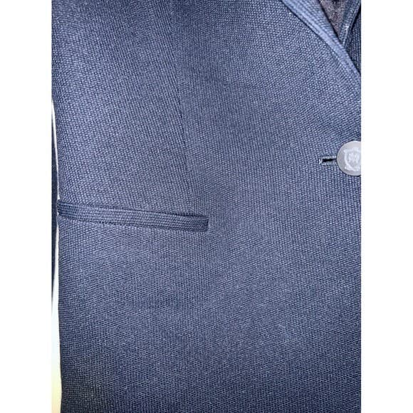 Massimo Dutti Navy Blue Blazer Sz 8 Office Siren Luxury Tailored Chic - Thumbnail 10