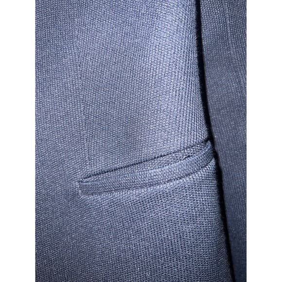 Massimo Dutti Navy Blue Blazer Sz 8 Office Siren Luxury Tailored Chic - Thumbnail 8