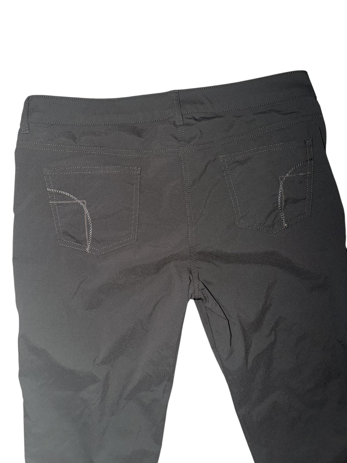 ANATOMIE Dark Gray Travel Pants Sz M Luxury Performance Athleisure Career Chic - Thumbnail 3