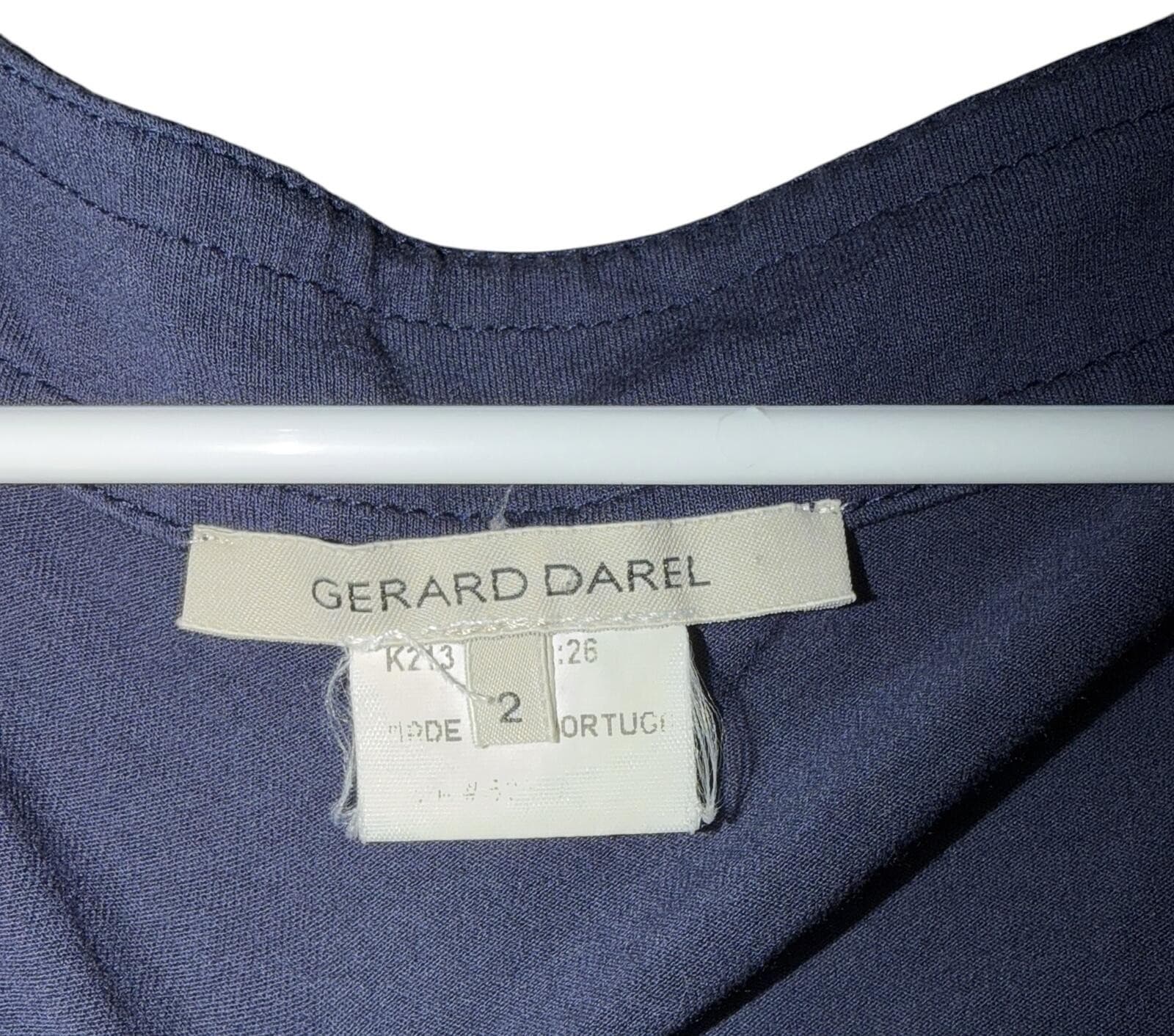 Gerard Darel V-Neck sleeveless Sz 2 Designer Luxury Parisian Chic - Thumbnail 3