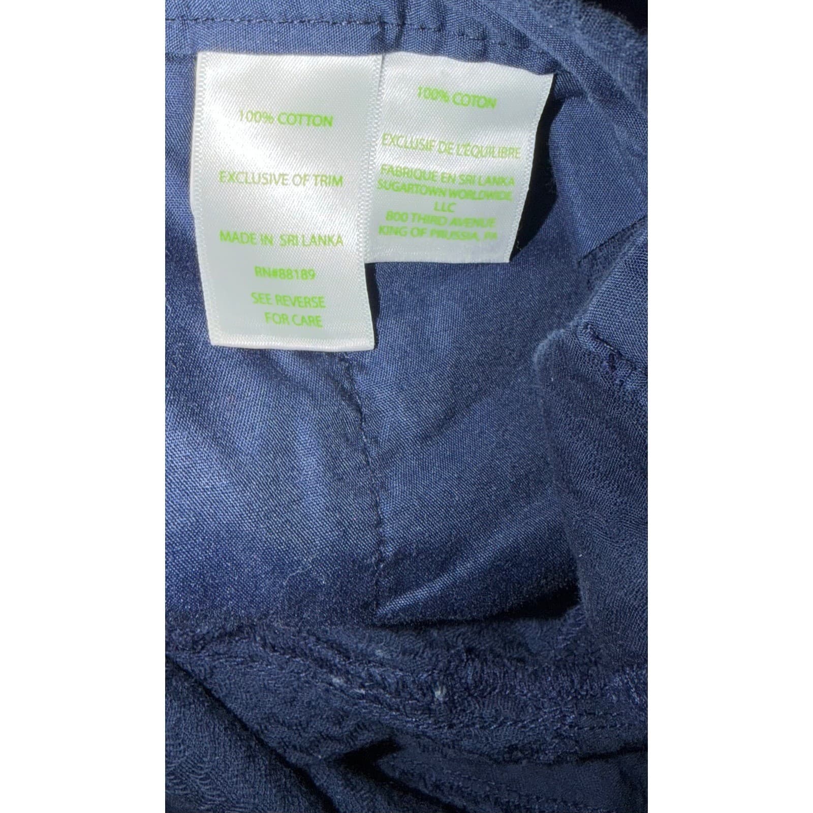 Lilly Pulitzer Buttercup Dress True Navy Sz 0 Cotton Coastal Preppy Boho - Thumbnail 7
