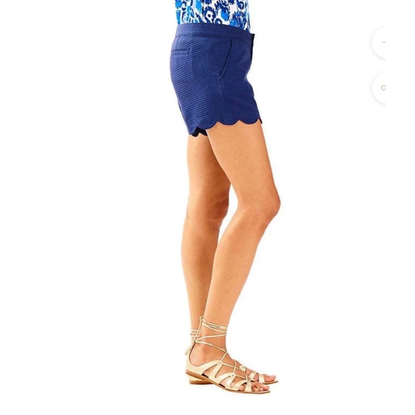 Lilly Pulitzer Buttercup Dress True Navy Sz 0 Cotton Coastal Preppy Boho - Thumbnail 2