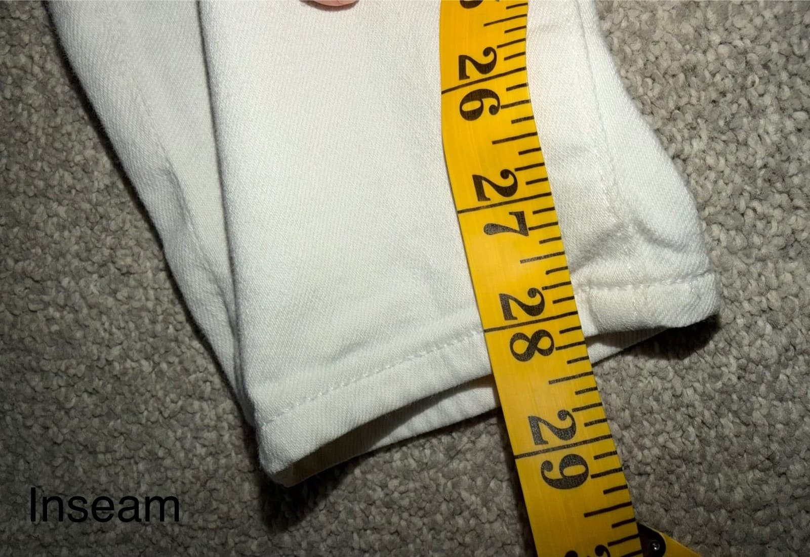 7 For All Mankind White Skinny S 27 Designer Stretch Luxury - Thumbnail 3