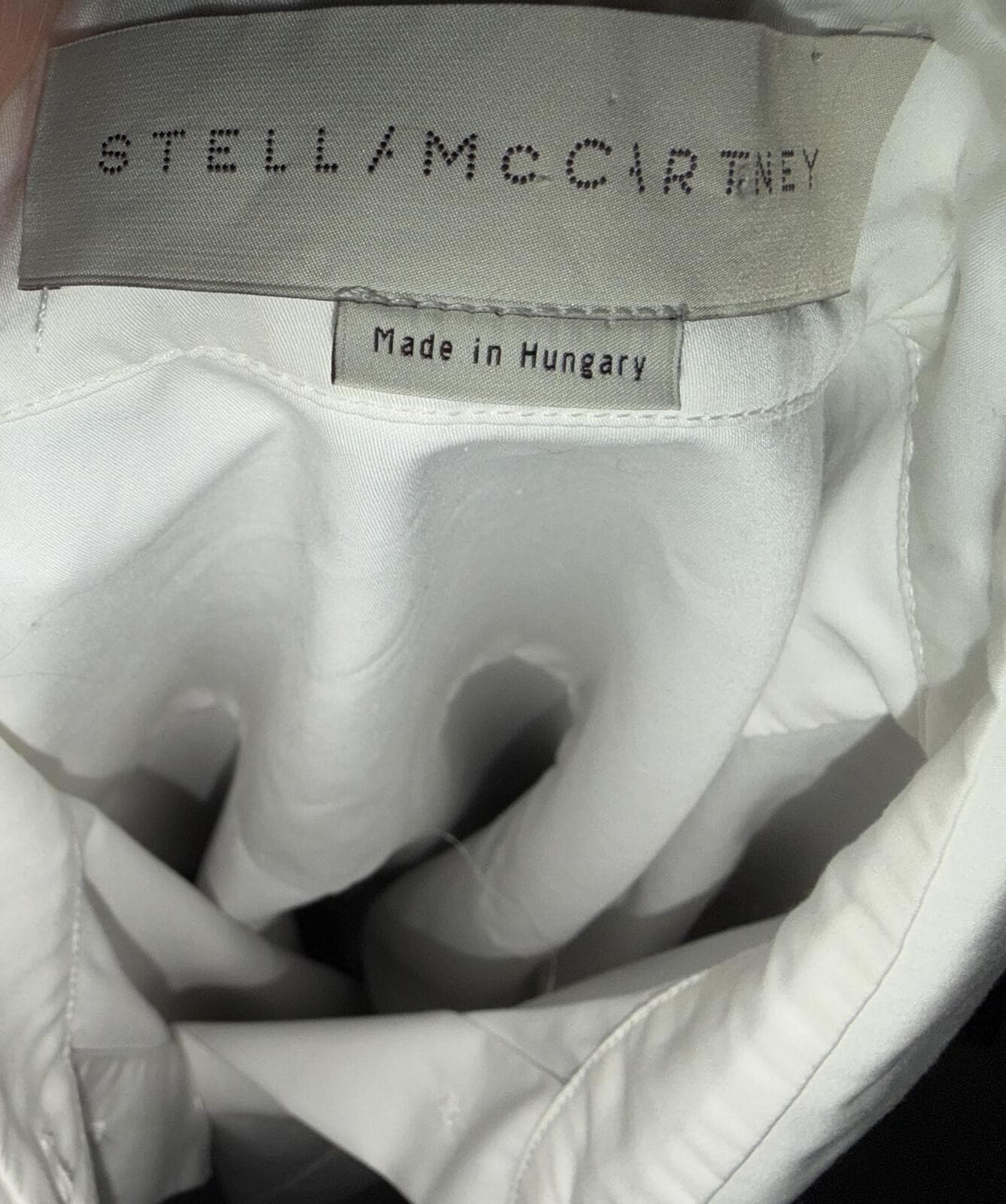 Stella McCartney Sleeveless Button Down Blouse Sz 44 Collared Preppy Office Chic - Thumbnail 4