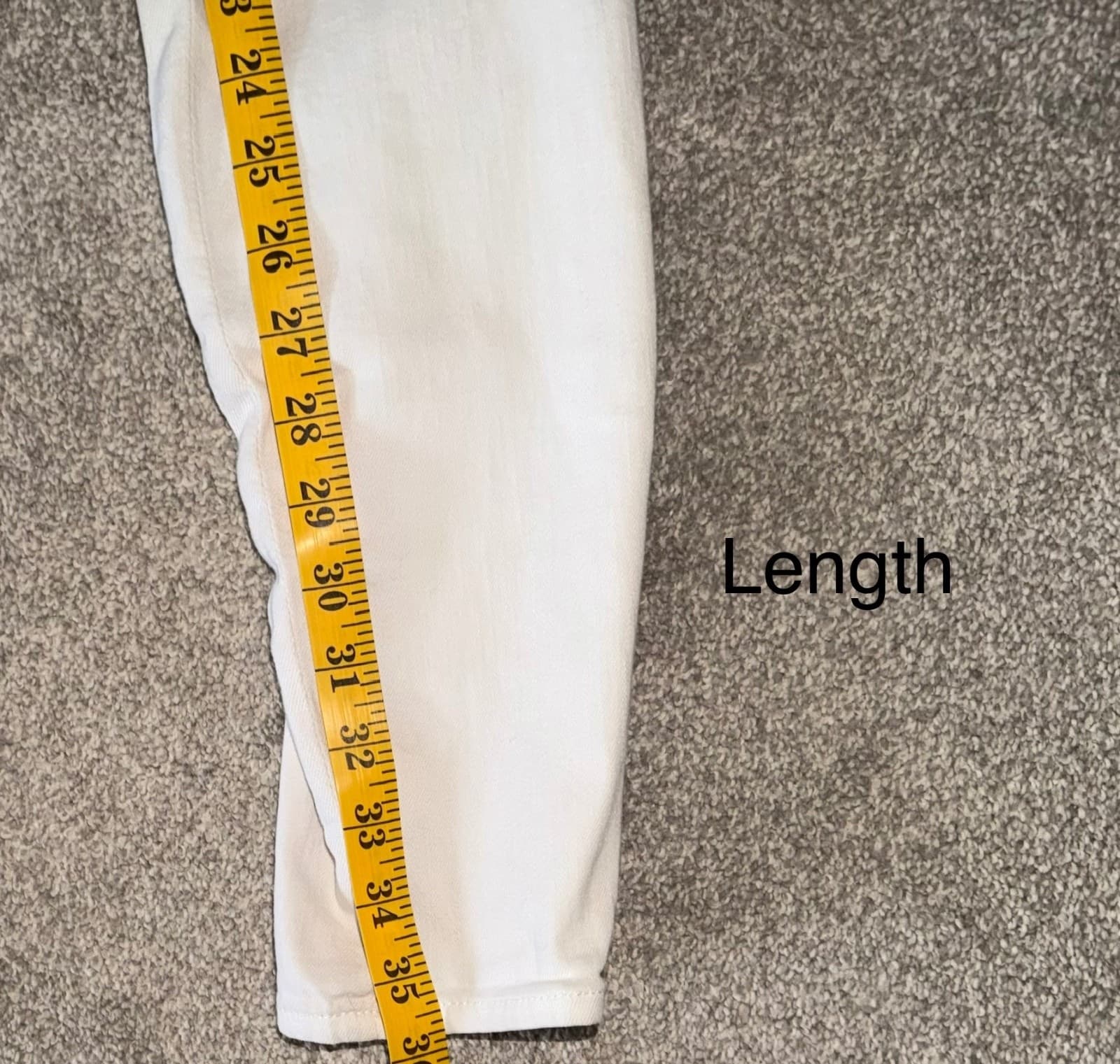 7 For All Mankind White Skinny S 27 Designer Stretch Luxury - Thumbnail 4