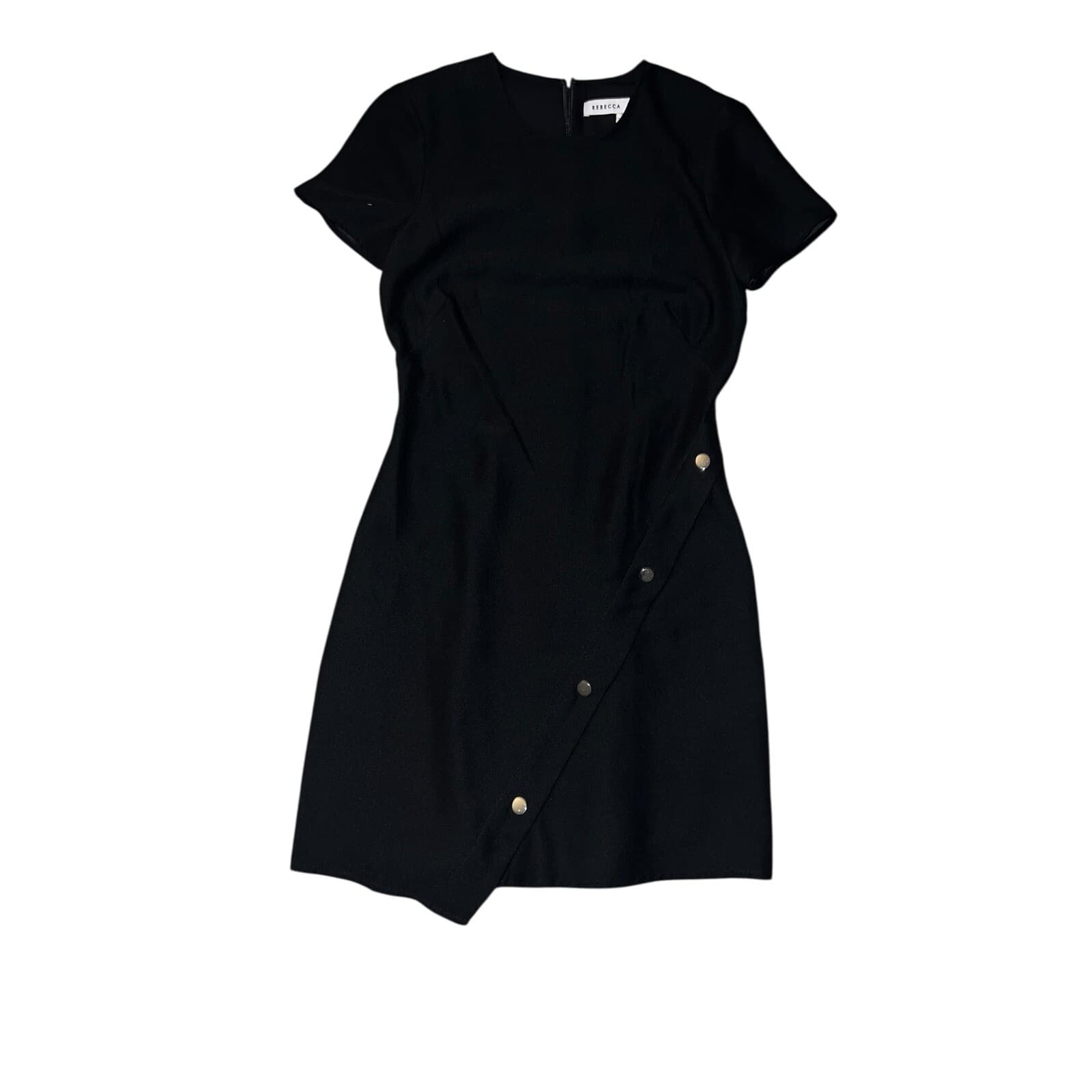 Rebecca Minkoff S 2 Minimalist Office Siren Skater Short Sleeve Round Neck - Thumbnail 8