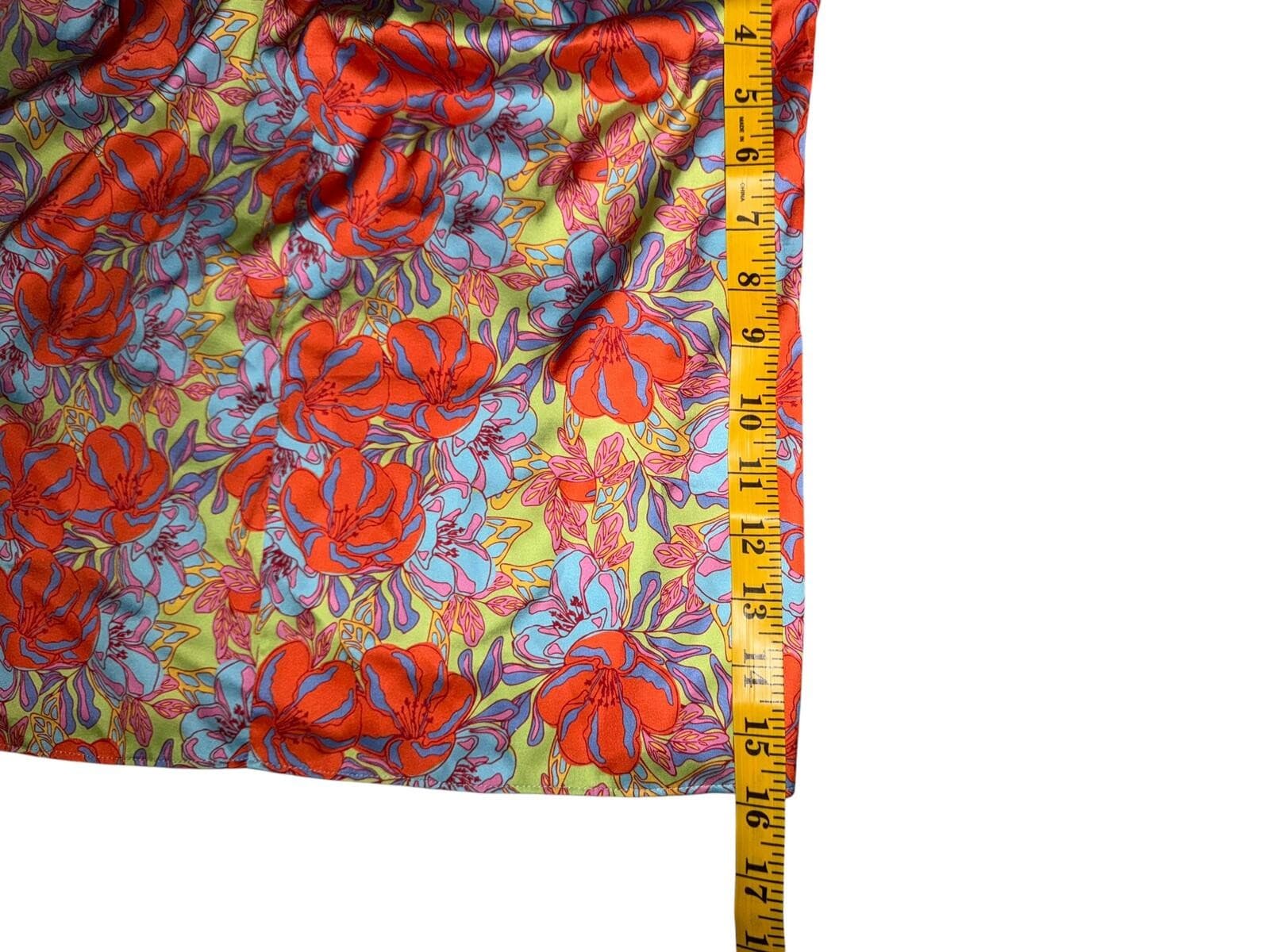 Snow Xue Gao NY Floral Silk Dress/Top Sz 6 Dopamine Boho Designer Luxury - Thumbnail 3