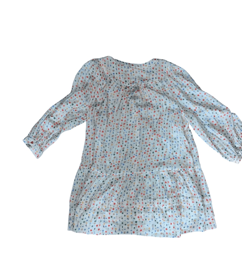 Antropologie Maeve Buttondown Tunic Sz m Dots Boho Bohemian V-neck - Thumbnail 5