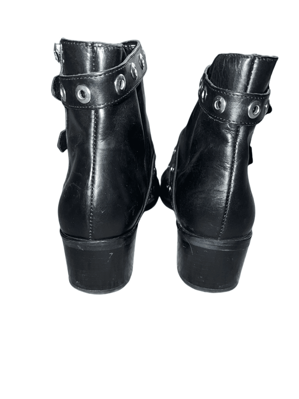Diesel black and gold bootie size 40 bikercore bohemian - Thumbnail 4