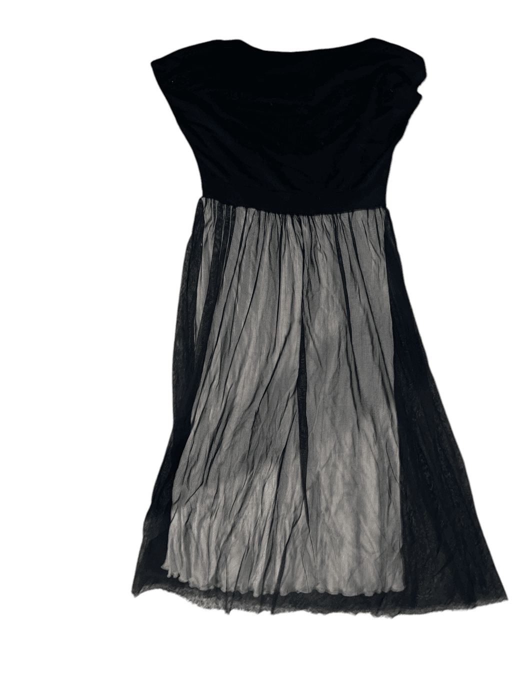 B with G dress black Sz M sheer Minimalist Summer Monochrome Emo - Thumbnail 4