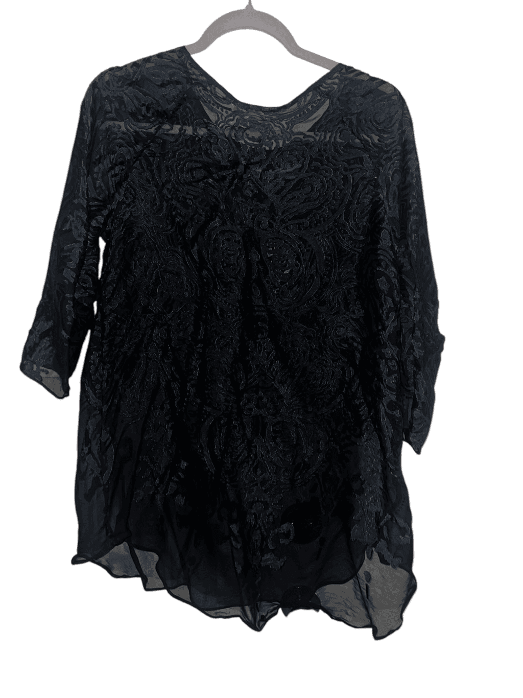 Calypso st barth black & blue sz s Sheer Minimalist Monochrome Beach Summer - Thumbnail 2