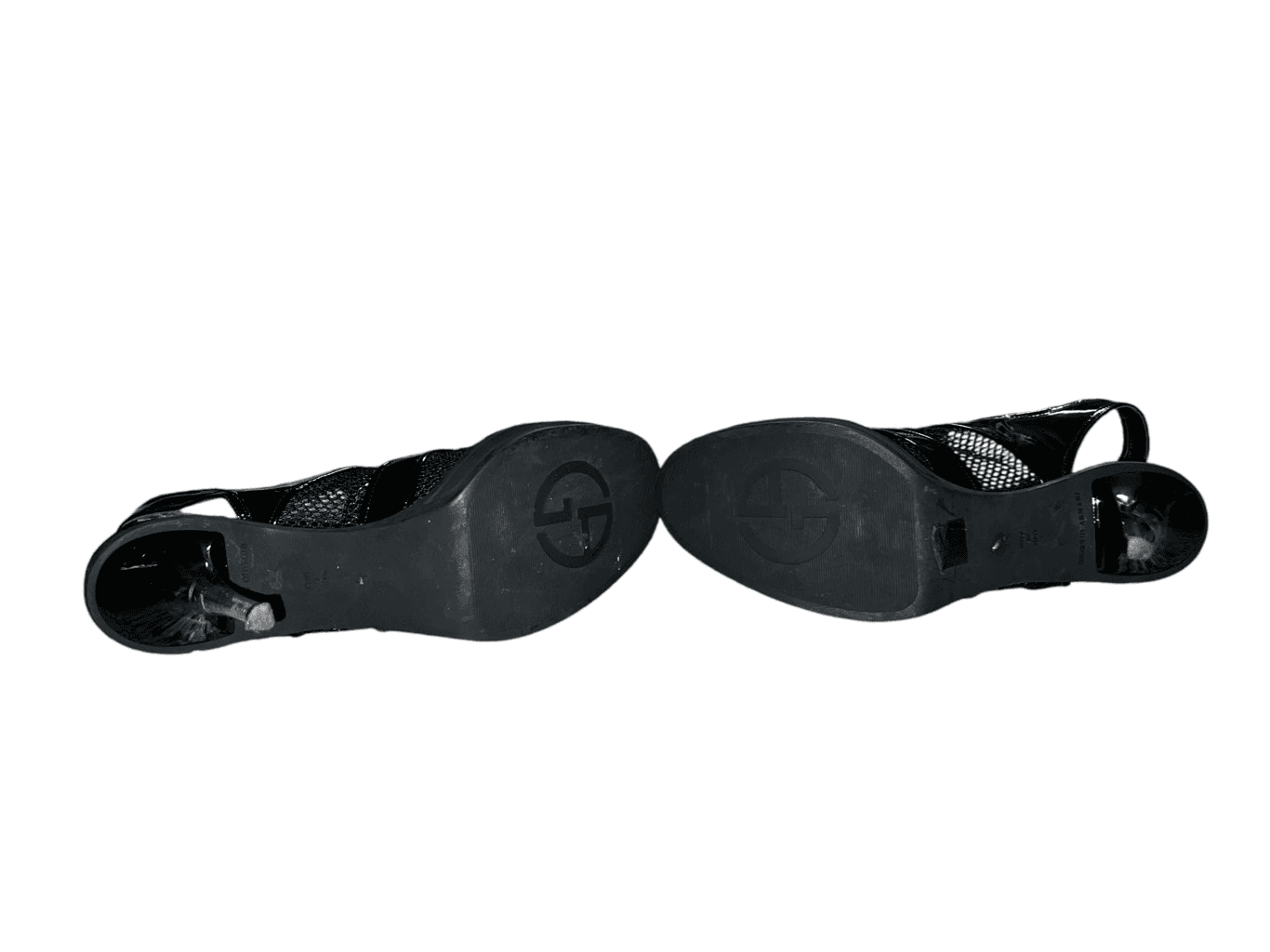 Giorgio Armani Vtg Rare size 39.5 black Retro Minimalist Stilleto - Thumbnail 4
