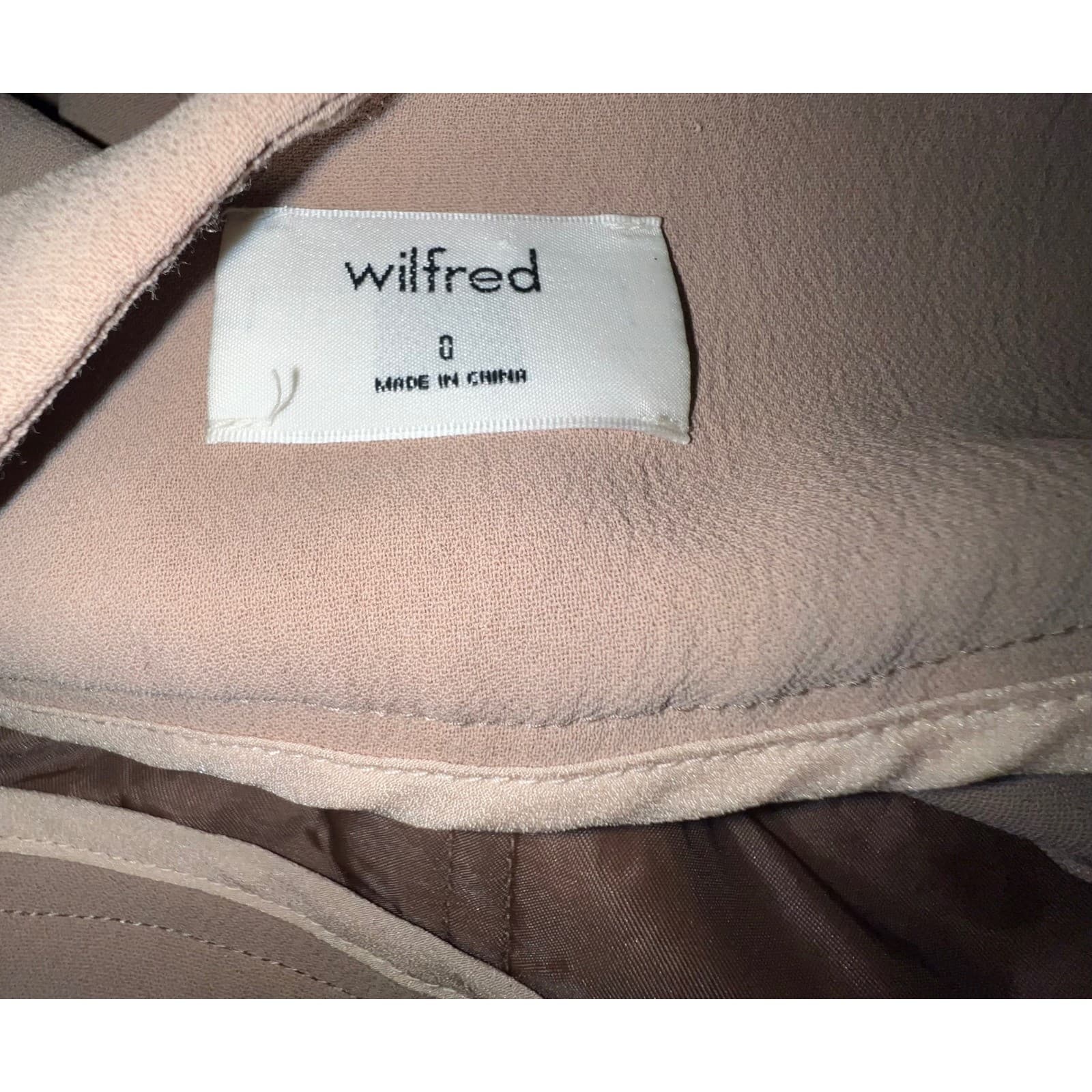 Wilfred Brown Dress Pants Sz 0 Office Siren Minimalist Chic Workwear - Thumbnail 4