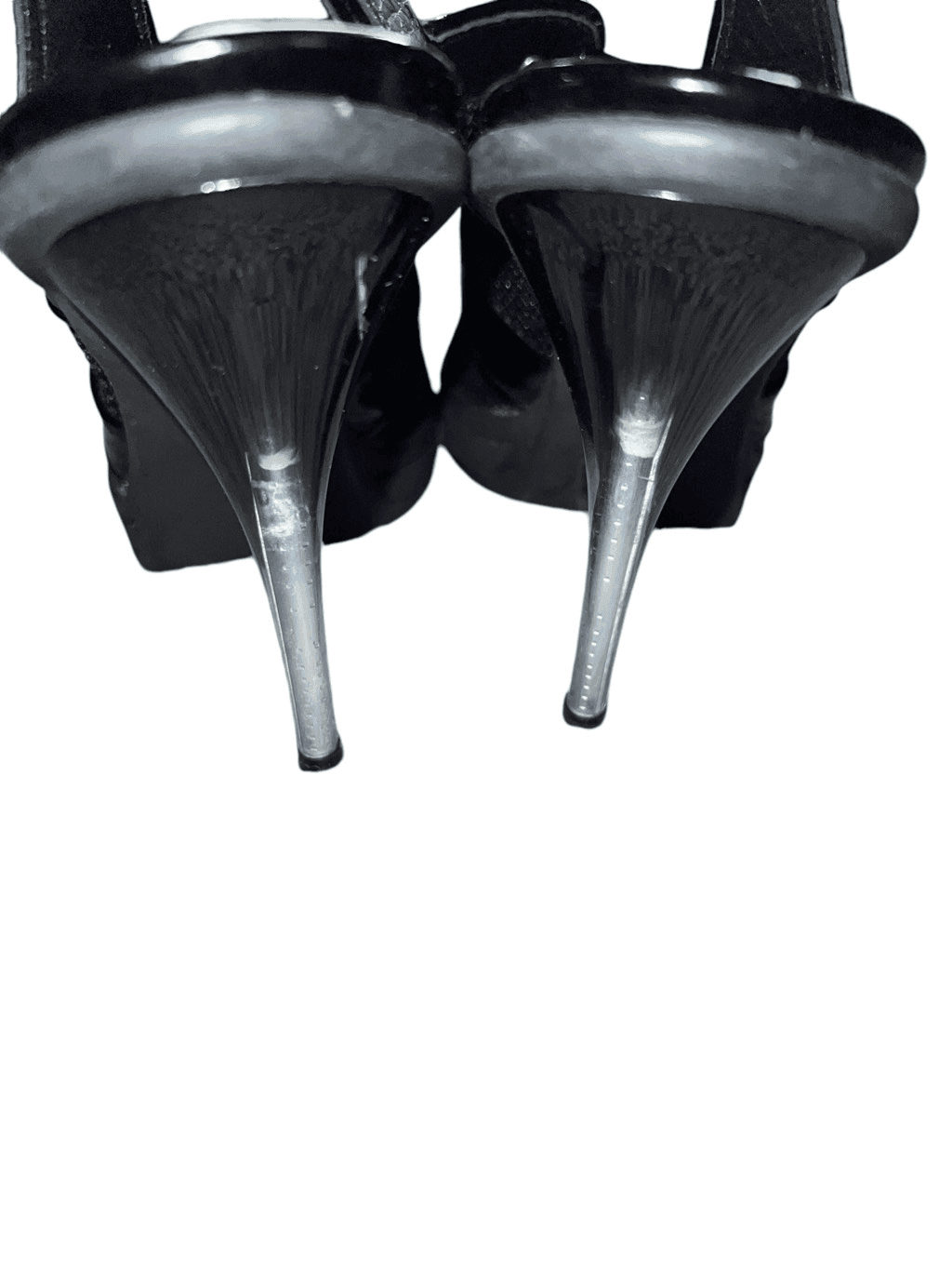 Giorgio Armani Vtg Rare size 39.5 black Retro Minimalist Stilleto - Thumbnail 5