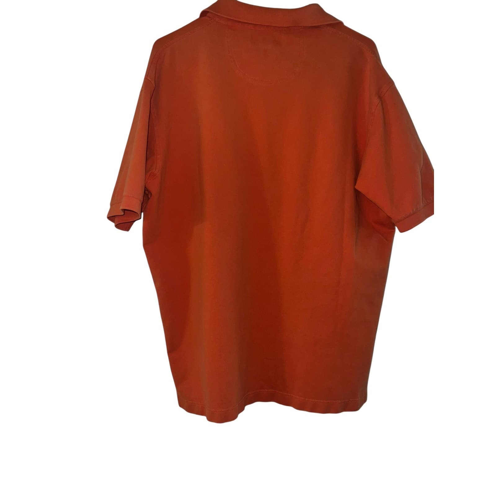 Faconnable Orange Polo Shirt Sz M | Cotton Short Sleeve Golf Tennis Preppy - Thumbnail 2