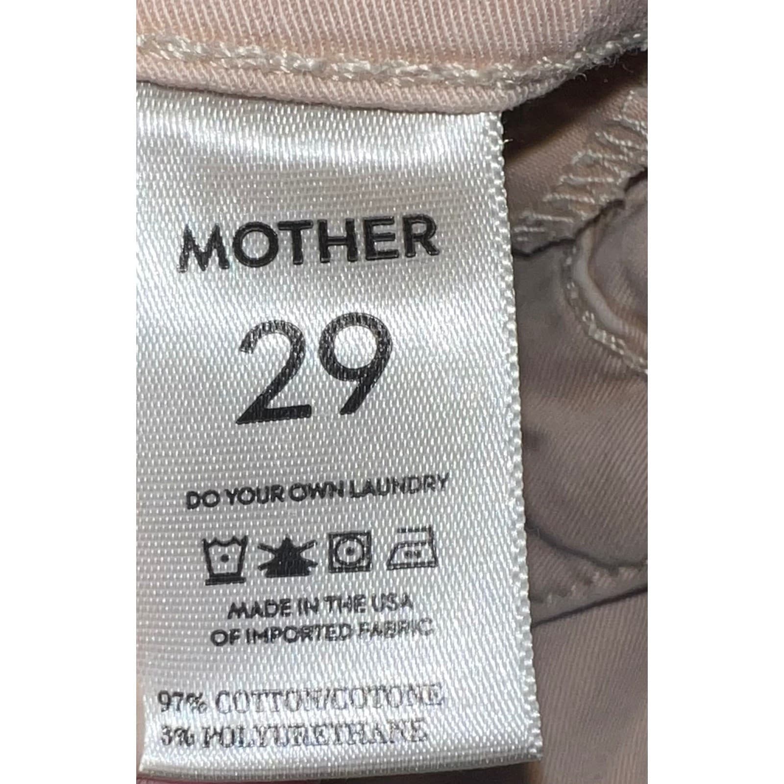 MOTHER Bermuda Shorts Sz 25 Light Pink Peach Khaki Coastal Preppy - Thumbnail 8