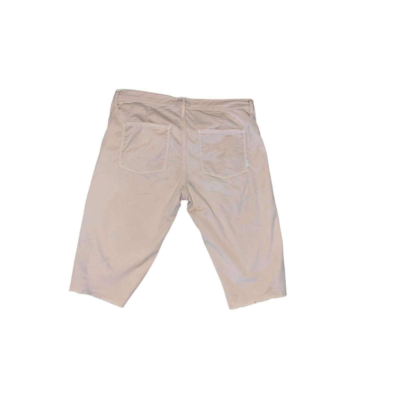 MOTHER Bermuda Shorts Sz 25 Light Pink Peach Khaki Coastal Preppy - Thumbnail 2