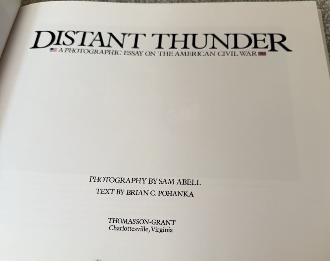 Distant Thunder: A Photographic Essay on the American Civil War — First Edition - Thumbnail 3