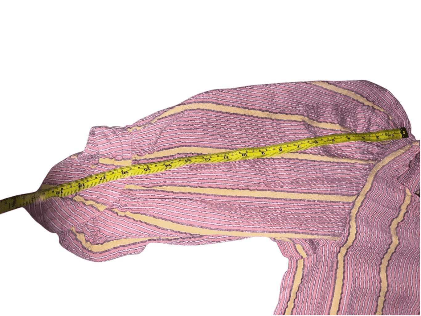 apiece apart blouse size 2 Striped Ribbed Cuff round Neck Coastal Cottagecore - Thumbnail 4